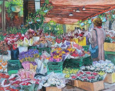 Lucienne Zegray : FLOWER MARKET, CABBAGETOWN, TORONTO; 1999