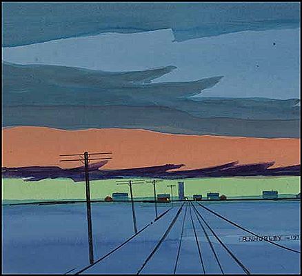 Robert Newton Hurley : Prairie Sunset