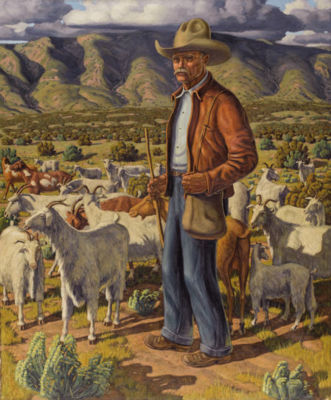 Fred Darge : Old Pedro the Goat Herder