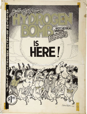 Gilbert Shelton : Hydrogen Bomb and Warfare Funnies Spalsh Page