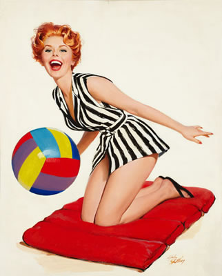 Jack Wittrup : Pin-up with Beach Ball