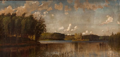 D Jerome Elwell : View Taken on the Charles River