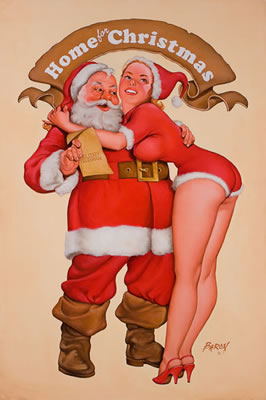 Baron Von Lind : Nadine with Santa