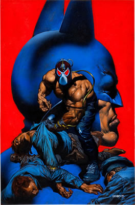 Glenn Fabry : Vengeance of Bane Special #1 First Appearance of Bane Painted Cover Original Art (DC, 1993)