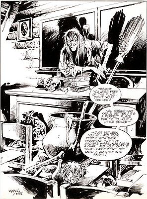 E R Cruz : Weird Mystery Tales #21 Preface Splash Page 1 Original Art