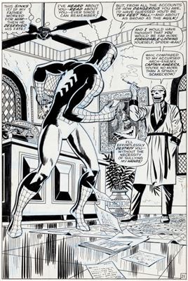 Larry Lieber : Larry Lieber and Mike Esposito(as Mickey Demeo) Amazing Spider-Man King-Size Special #5 Splash Page 21 Original Art