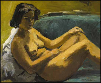 William Goodridge Roberts : Reclining Nude (The Artist's Wife)