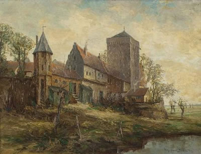 Willy Franz Wirth : Stadtansicht von Zons