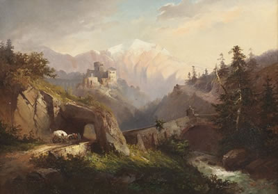 Fritz Klingelhöfer : Berglandschaft