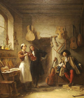 John Seymour Lucas : The Violin Maker