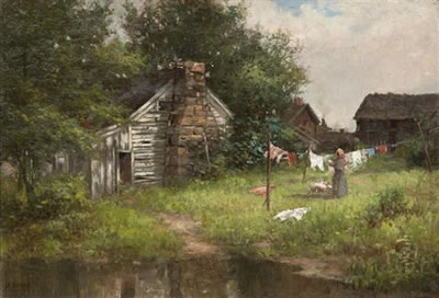 John Semon : Hanging Out the Wash, 1885