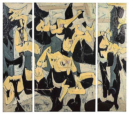 Ezio Martinelli : Untitled E.M.4, 1949 (triptych)