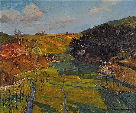 Wilhelm Link : Landscape in the north of the Black Forest