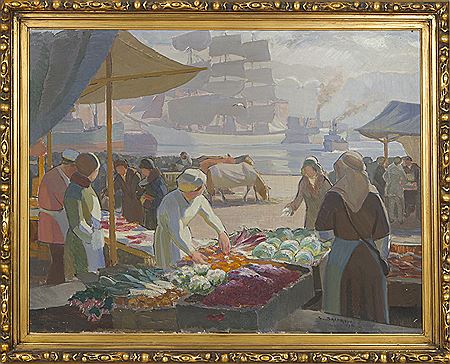 Santeri Salokivi : Market Square, Helsinki