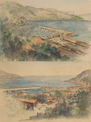 Jean Luypaert : Vues de Villefranche. (2)