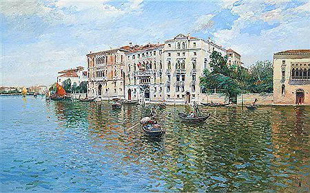 Jose Luis Checa : Vue de Venise