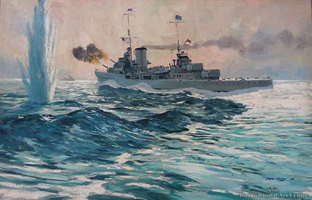 John Speedy : HMS Achilles - Battle of the River Plate, 1939