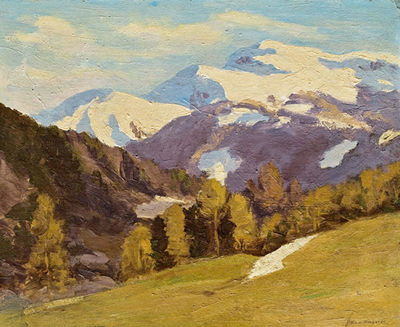 Max Angerer : Berglandschaft