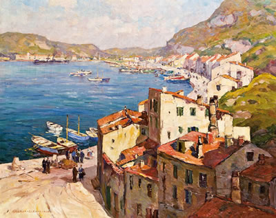 Franz Gruber-Gleichenberg : Hafen von Bonifacio