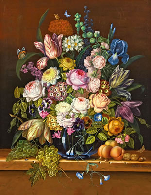 Hans Crepaz : Blumenstrauß in Vase