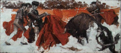 Walt Louderback : Story illustration: Bullfight