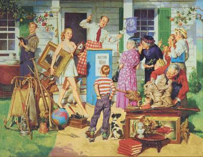 Harold Anderson : Auction Scene