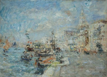 Luigi Mantovani : Scorcio di Venezia