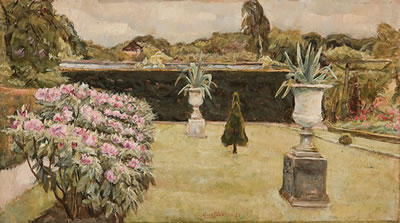 Einar Parslev : Mediterranean Garden - 1923