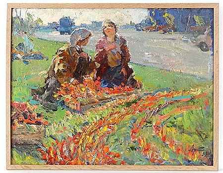 Mikhail Fillippovich Artyukhin : 'Field Labour' 1953