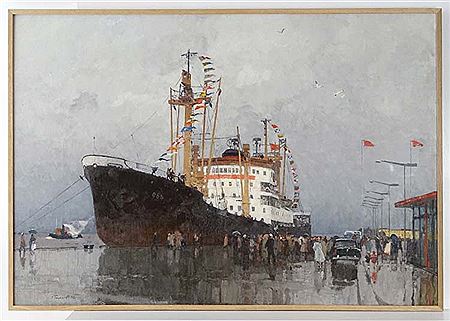 Nikolai Galakhov : 'The ship arriving'