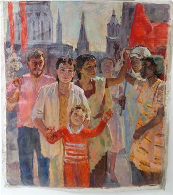 Nina Alekseevna Sergeeva : Labor Day on the Red square