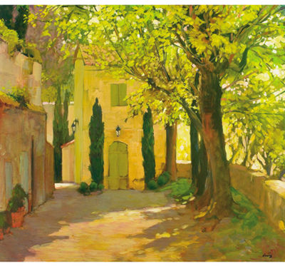 Philip Craig : Courtyard, St. Emilion