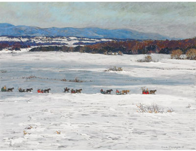 Horace Champagne : Parade Des Traineaux 'Carrioles', St. Gervais, Quebec