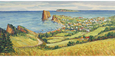 Fleurimond Constantineau : LE VILLAGE DE PERCE, GASPESIE, P.Q.