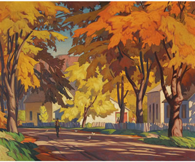 Alfred Joseph Casson : STREET IN GLEN WILLIAMS