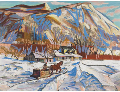 Albert Edward Cloutier : L'Hiver a St Hilaire