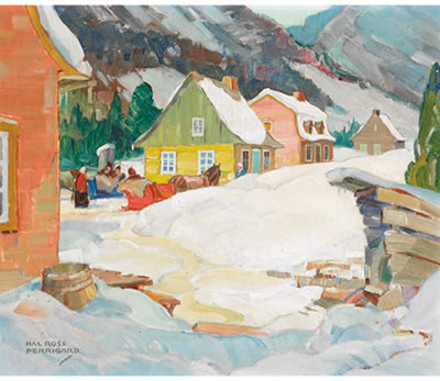 Hal Ross Perrigard : VILLAGE IN THE LAURENTIANS