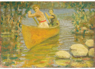 William John Wood : LADIES CANOEING