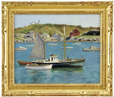 Jan Domela : 'GAFF RIG, MONHEGAN ISLAND'