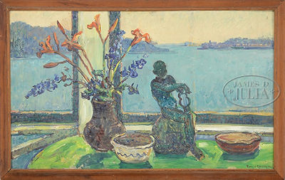 Russell Cheney : STILL LIFE OVERLOOKING THE BAY