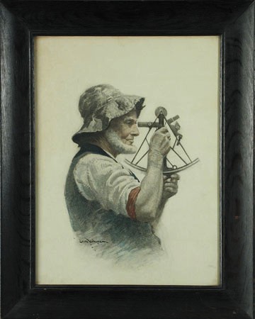 Sears Gallagher : Maine Mariner with Sextant