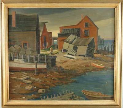 Carroll Thayer Berry : Knight's Boatyard