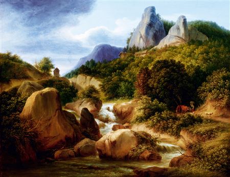 Joseph Mossmer : Landscape by the River