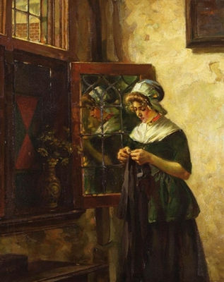 Rudolf Possin : Frau am Fenster