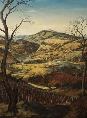 Thomas Albert Drachkovitch : Paysage de campagne