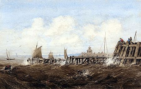 William Philip Barnes Freeman : Yarmouth Jetty and Customs House