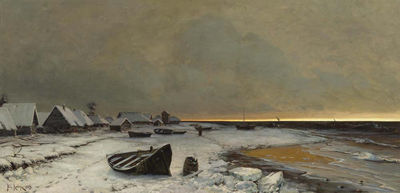 Julius Yulevich Von Klever : Winter Landscape