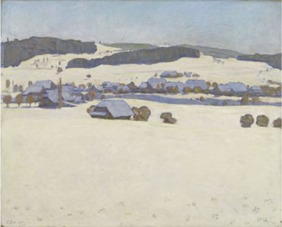 Eduard Boss : Winter landscape.