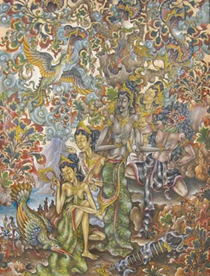 Ida Bagus Rai : Mahabaratha scene