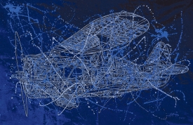 Hooi Hwa Lim : FLYING IMAGE IN BLUE PROJECT, 2011